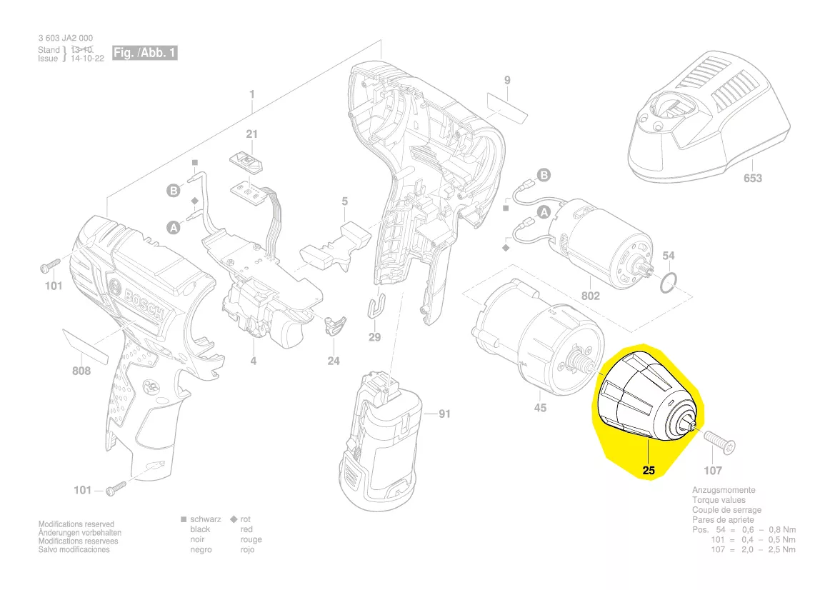 Mandrin à serrage rapide réf. 2 609 007 166 BOSCH